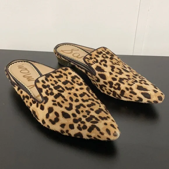 Sam Edelman Augustine Leopard Print Mules - Picture 3 of 10
